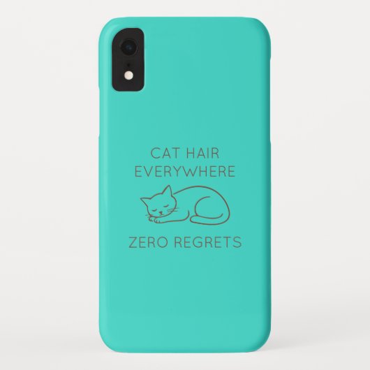 Cat hair everywhere zero regrets Case-Mate iPhone case (Achterkant)