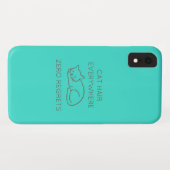 Cat hair everywhere zero regrets Case-Mate iPhone case (Achterkant (horizontaal))