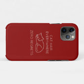 Cat hair everywhere zero regrets Case-Mate iPhone case (Achterkant (horizontaal))