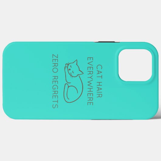 Cat hair everywhere zero regrets Case-Mate iPhone case (Achterkant (horizontaal))