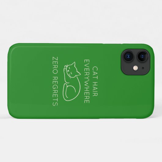 Cat hair everywhere zero regrets Case-Mate iPhone case (Achterkant (horizontaal))