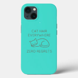 Cat hair everywhere zero regrets Case-Mate iPhone case