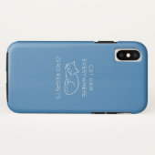 Cat hair everywhere zero regrets Case-Mate iPhone case (Achterkant (horizontaal))