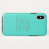 Cat hair everywhere zero regrets Case-Mate iPhone case (Achterkant (horizontaal))