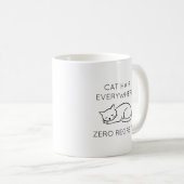 Cat hair everywhere zero regrets koffiemok (Voorkant rechts)