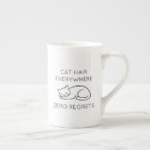 Cat hair everywhere zero regrets porselein kop (Rechts)