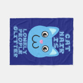 Cat Hair Fleece Deken (Voorkant (Horizontaal))