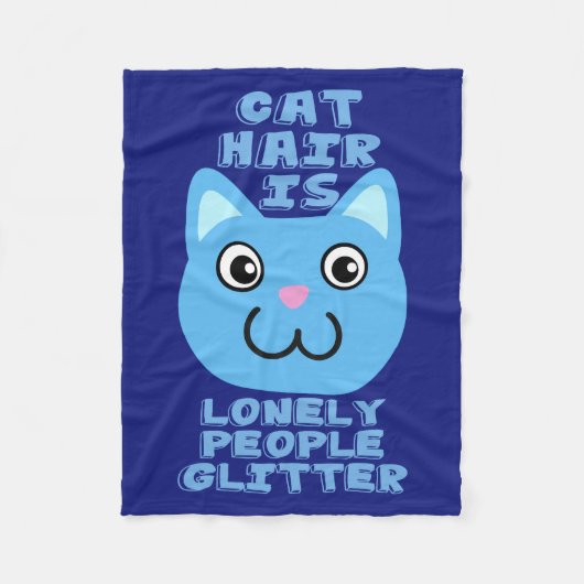Cat Hair Fleece Deken (Voorkant)