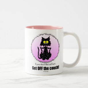 Cat Hair...Gifts for Cat Lovers Tweekleurige Koffiemok