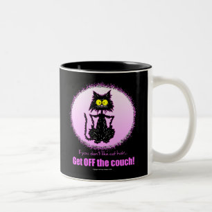 Cat Hair...Gifts for Cat Lovers Tweekleurige Koffiemok