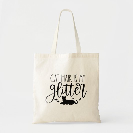 Cat Hair is mijn glitter Tote Bag (Voorkant)