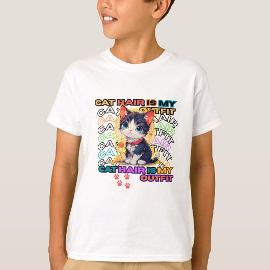 Cat Hair Is My Outfit T-shirt (Voorkant)