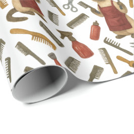 Cat Hairdresser Pet Grooming for Cat lovers Cadeaupapier