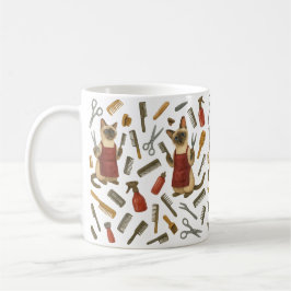 Cat Hairdresser Pet Grooming for Cat lovers Koffiemok