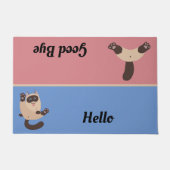 Cat Hallo Goedendag van deur Mat (Voorkant)