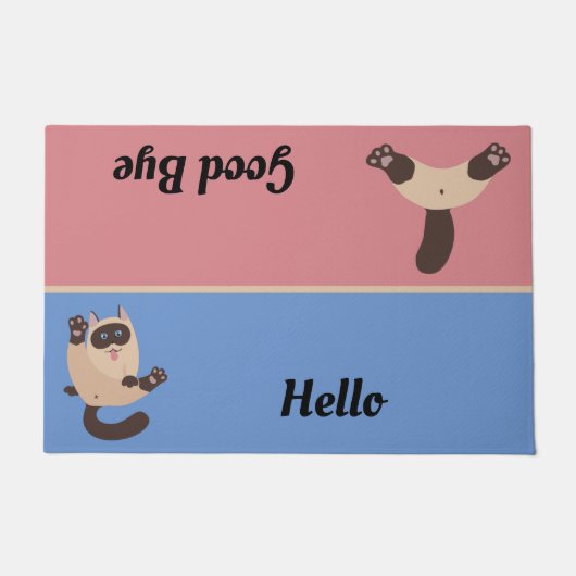 Cat Hallo Goedendag van deur Mat (Voorkant)