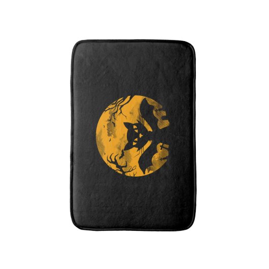 Cat Halloween Badmat (Voorkant Verticaal)