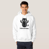 Cat Halloween Bat Purranormal Paranormal Car Hoodie (Voorkant volledig)