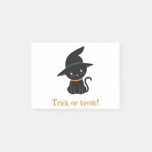 Cat Halloween Black Animal Fantasy October Autumn. Post-it® Notes (Voorkant)