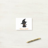Cat Halloween Black Animal Fantasy October Autumn. Post-it® Notes (Op bureau)