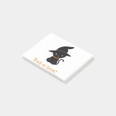 Cat Halloween Black Animal Fantasy October Autumn. Post-it® Notes (Schuin)