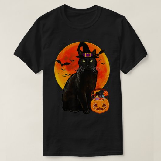 Cat Halloween Bombay Jack O Lantern Pumpkin T-shirt (Design voorkant)