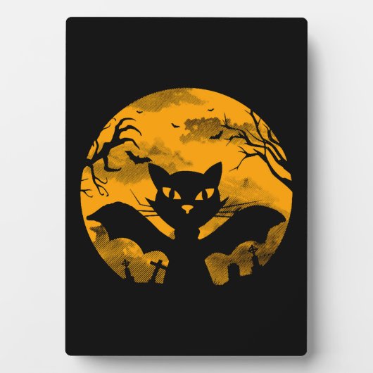 Cat Halloween Fotoplaat (voorkant)