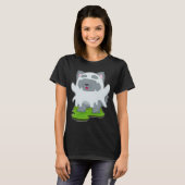 Cat Halloween Ghost T-shirt (Voorkant volledig)