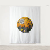 Cat Halloween Kitten Halloween Kostuum Wandkleed (Voorkant)