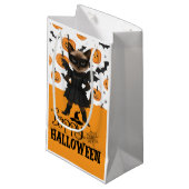 Cat Halloween Klein Cadeauzakje (Voorkant Gekanteld)