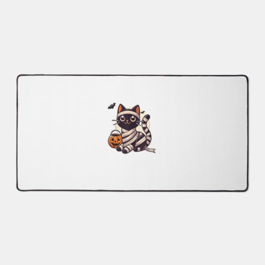 Cat Halloween Mummy Schattigee Cat Kinder Bureaumat (Voorkant)