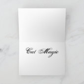 Cat Halloween of een wenskaart voor elke gelegenhe Kaart (Binnen)