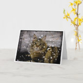 Cat Halloween of een wenskaart voor elke gelegenhe Kaart (Gele Bloem)