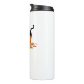 Cat Halloween pompoen voor vrouwen Mannen Kinder Thermosbeker (Geroteerd rechts)