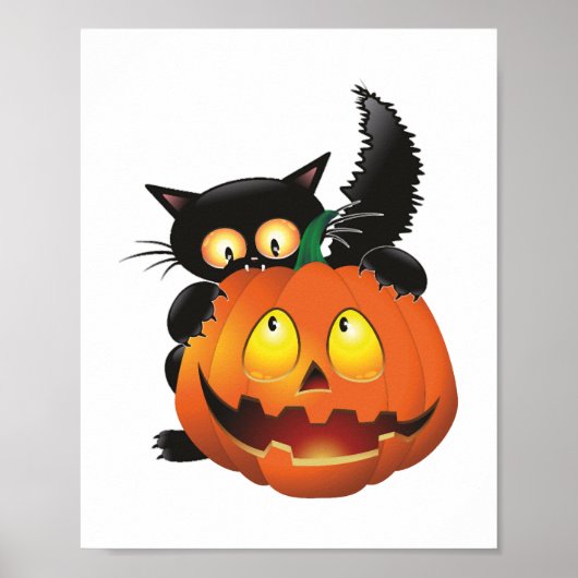 CAT HALLOWEEN POSTER (Voorkant)