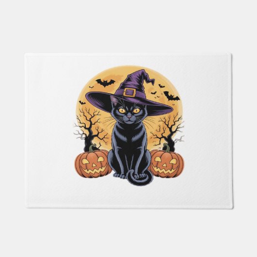 Cat Halloween Pumpkin Essential T-shirt Deurmat (Voorkant)