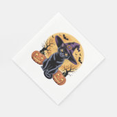 Cat Halloween Pumpkin Essential T-shirt Servet (Hoek)