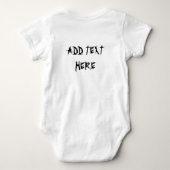 Cat Halloween Scared Cartoon Character op Romper (Achterkant)