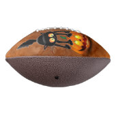 Cat Halloween Scared Cartoon op pompoen American Football (Gedraaid 270)