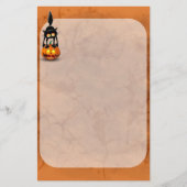 Cat Halloween Scared Cartoon op pompoen Briefpapier (Voorkant)