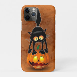 Cat Halloween Scared Cartoon op pompoen Case-Mate iPhone Case