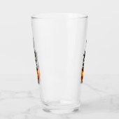 Cat Halloween Scared Cartoon op pompoen Glas (Links)