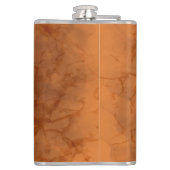 Cat Halloween Scared Cartoon op pompoen Heupfles (Achterkant)