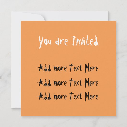 Cat Halloween Scared Cartoon op pompoen Kaart (Achterkant)