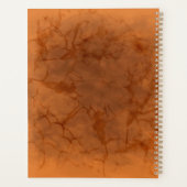 Cat Halloween Scared Cartoon op pompoen Planner (Achterkant)