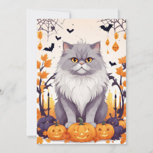 Cat Halloween Schattigee Schattige Funny Animal Ca Kaart