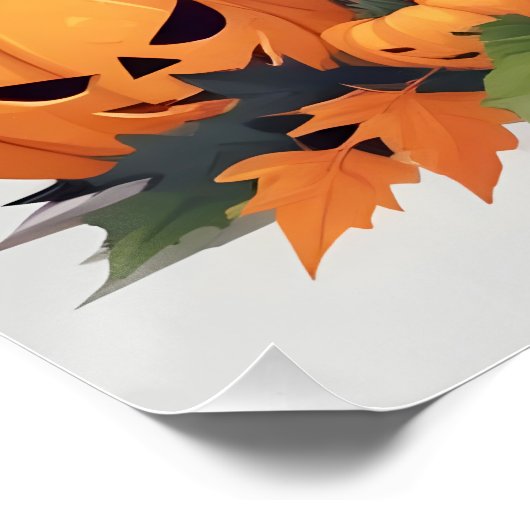 Cat Halloween Schattigee Schattige Funny Animal Ca Perfect Poster (Hoek)