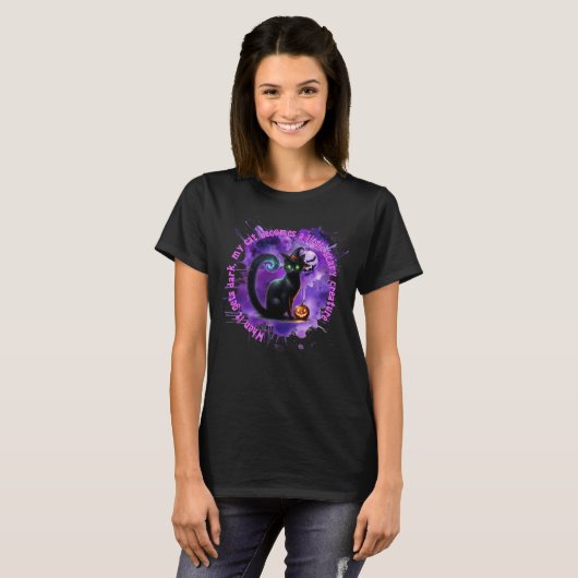 Cat Halloween Shirt (Voorkant volledig)