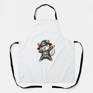 Cat Halloween Skelet Schattige Cat Kinderen Schort