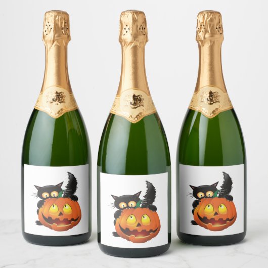 CAT HALLOWEEN SPARKLING WIJNETIKET (Flessen)